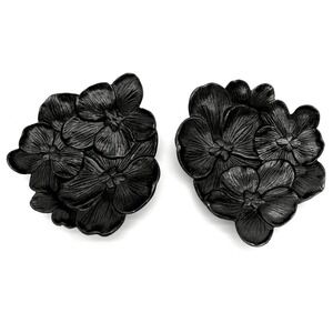 Michael Aram Black Orchid Catch All Tray Trinket Dish Set of 2 Floral 110729